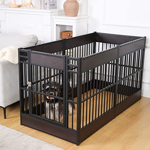 Dog Playpen, 31.5" Height Dog Pen Indoor, Heavy Duty, Safe and Sturdy, Furniture Style Puppy Pen