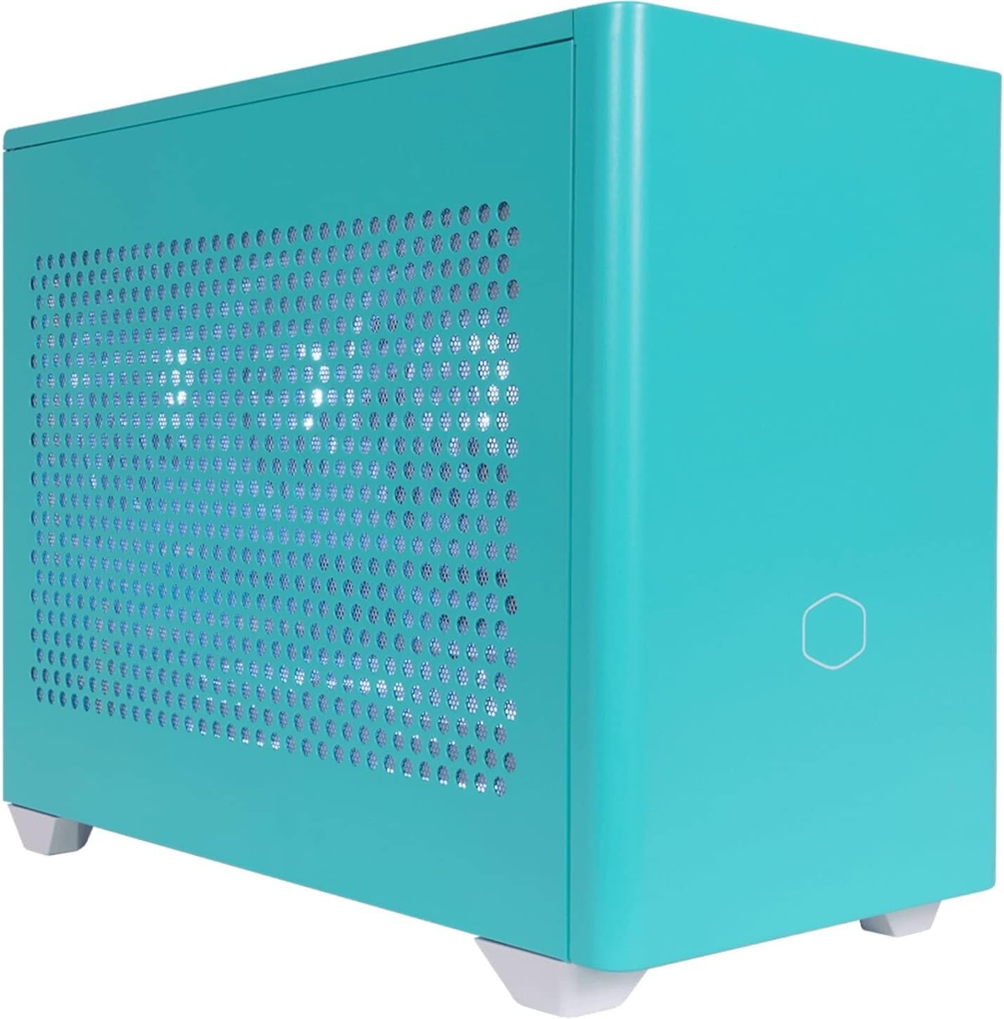 Cooler Master NR200P White SFF Small Form Factor Mini-ITX Case with Tempered glass or Vented Panel Option, PCI Riser Cable, Triple-slot GPU, Tool-Free and 360 Degree Accessibility