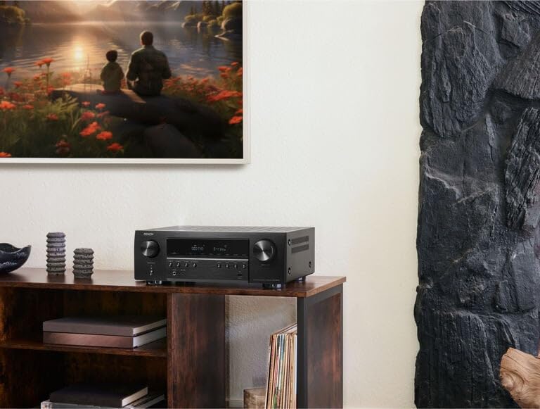 Denon AVR-S970H 8K Ultra HD 7.2 Channel (90Watt X 7) AV Receiver - Built for Gaming, Music Streaming, 3D Audio & Video, Alexa + HEOS, Black