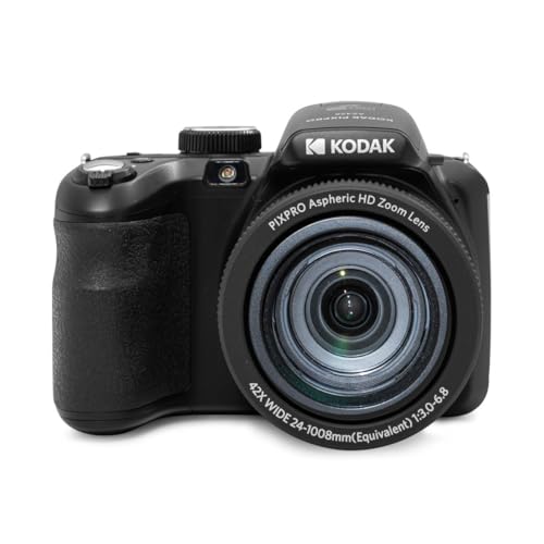 Kodak PIXPRO AZ425 Astro Zoom 20MP Full HD Digital Camera, Red, Bundle with 32GB Memory Card and Camera Bag