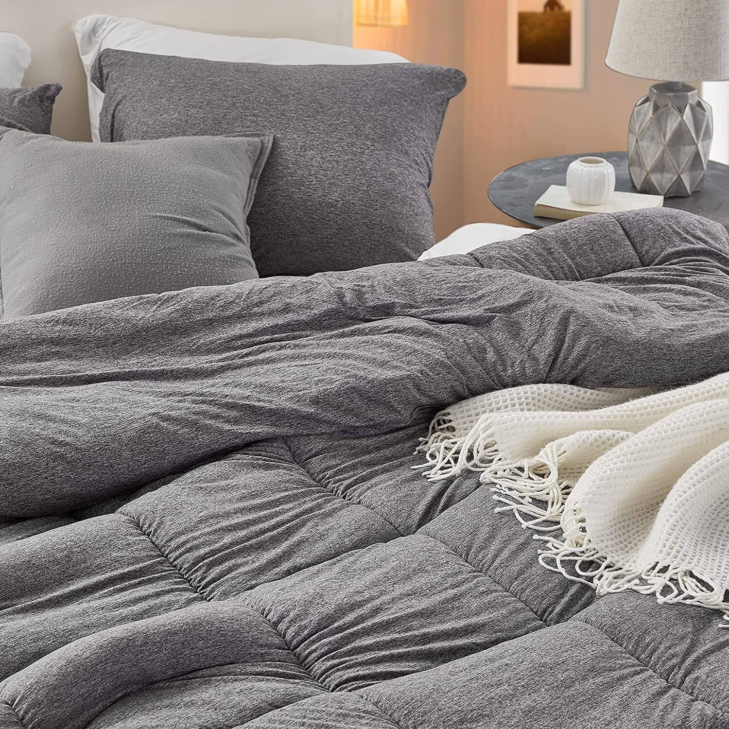 Summertime - Coma Inducer Oversized Comforter - Morning Gray - King