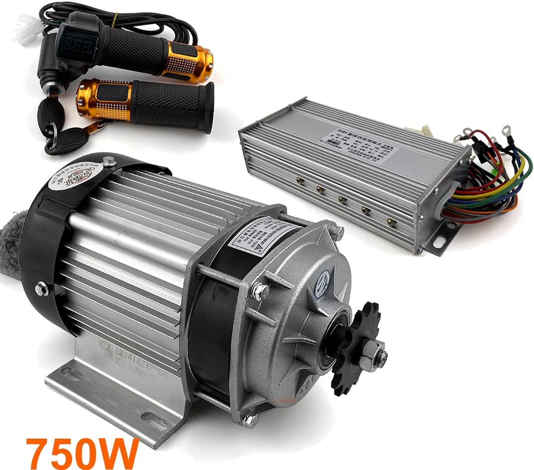 L-faster 48V750W Electric 4-Wheels Bike Brushless Geared Motor Conversion Kit Suitable for All Terrain Vehicle Electric ATV Motor Kit