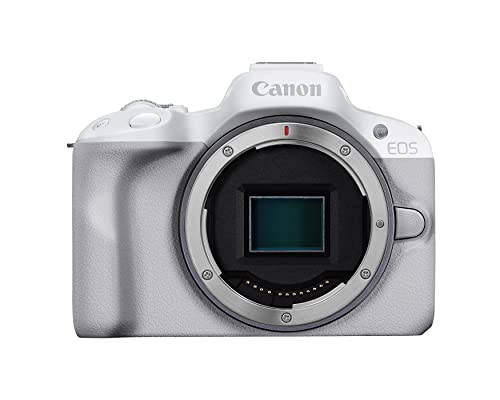 Canon EOS R50 Mirrorless Camera RF-S18-45mm F4.5-6.3 is STM Lens Kit, 24.2 Megapixel CMOS (APS-C) Sensor, 4K Video, Hybrid Camera, Photo and Video, Vlogging, Content Creator, RF Mount, Black