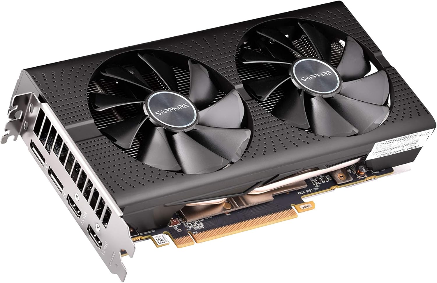 Sapphire 11265-67-20G Radeon Pulse RX 580 8GB GDDR5 Dual HDMI / Dual DP OC w/ Backplate (UEFI) PCI-E Graphics Card