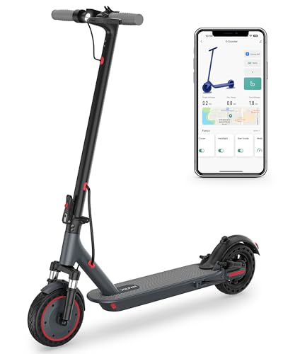 VOLPAM Electric Scooter, 350W/500W, 8.5/10 Tires, 12/21/28 Miles Range, 16/19/22Mph, Folding E-Scooter with Dual Braking