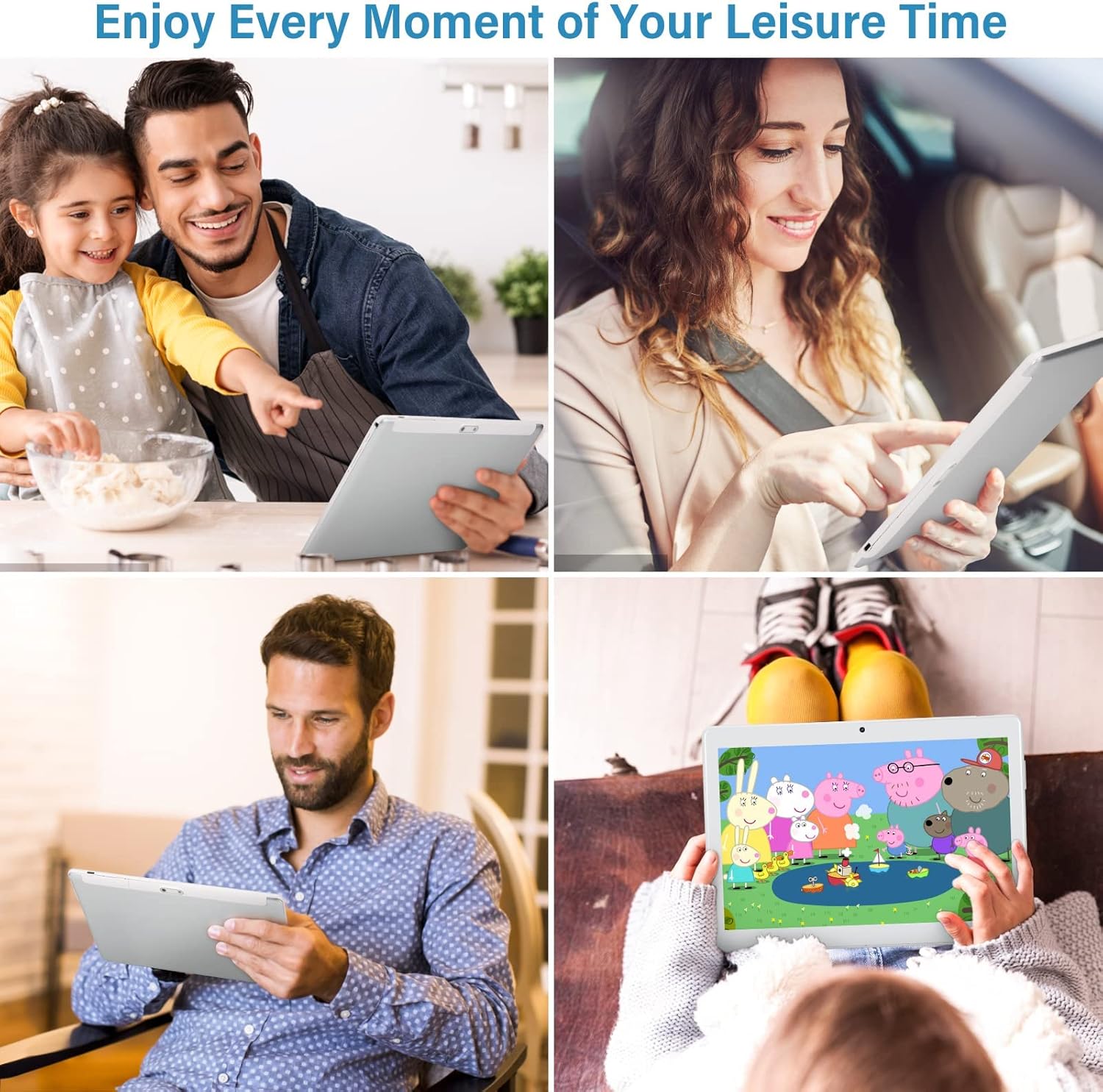 10 inch Android Tablet, 2GB RAM 32GB Storage, 1.8Ghz Processor, 10.1 IPS HD Display, Micro HDMI, 2.4G 5G WiFi, Metal Body Black