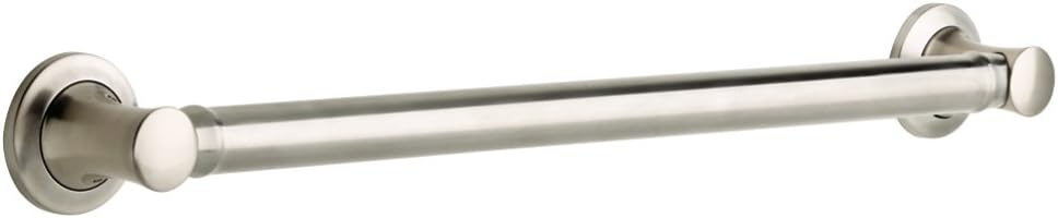 DELTA DCL5924-BN Carlisle 24-inch x 1 1/4-inch Decorative Bathroom Safety Grab Bar, Brushed Nickel Pack of 2