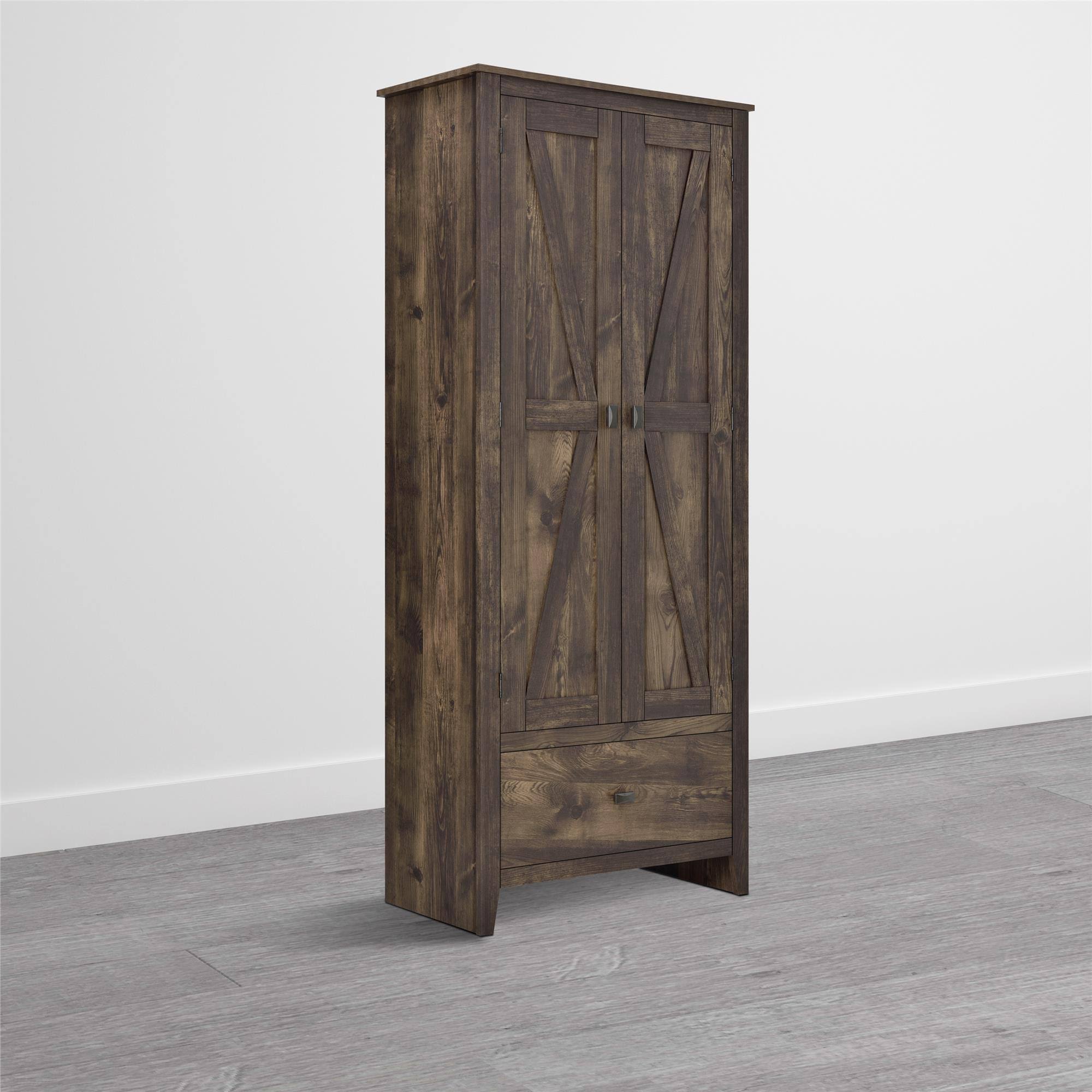 Farmington 30x22 Wide Storage Cabinet, Rustic