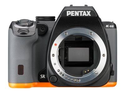 Pentax K-s2 Dslr Camera with 18-50mm u0026 50-200mm Lenses (Black/Orange)