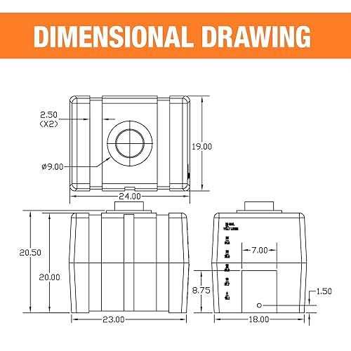 RomoTech 82123909 30 Gallon Square Storage Tank - Shop Hardware Tools Online Store
