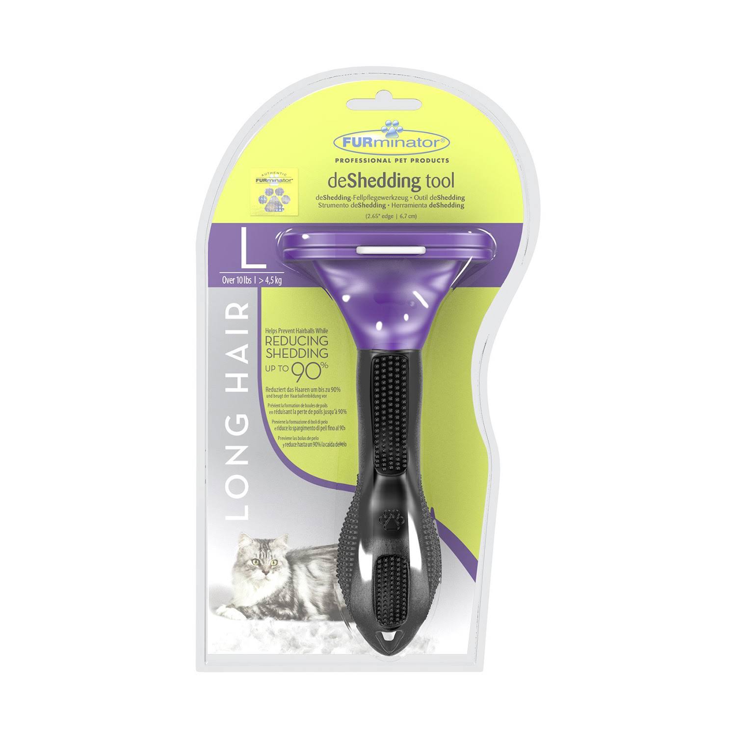 FURminator Long Hair Deshedding Tool for Large Cats