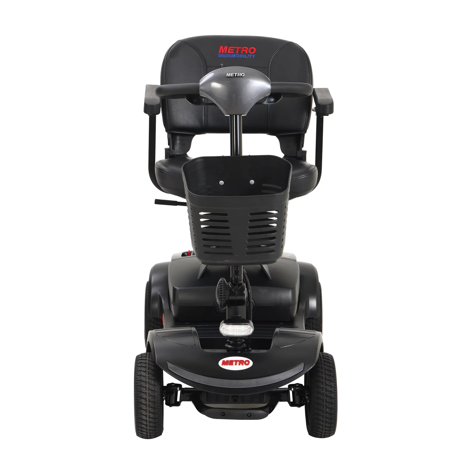 BTMWAY Mobility Scooter, 4 Wheels Electric Scooter for Seniors, Compact Folding Travel Mobility Scooters for Adult, Transformer Mobility Scooter with Swivel Seat, Front and Rear LED Light, Silver