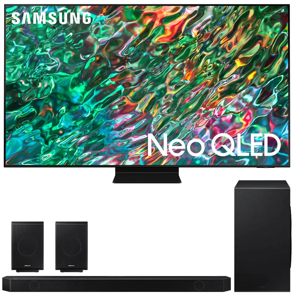 Samsung QN65QN90BA 65 inch Class Neo QLED 4K TV (2022) Bundle with HW-Q990B Soundbar - Curated Treasures Market