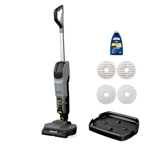 BISSELL® Spinwave Cordless Pet Hard Floor Spin Mop Cleaner 18V with washable mop pads for sealed hard floors, 23157