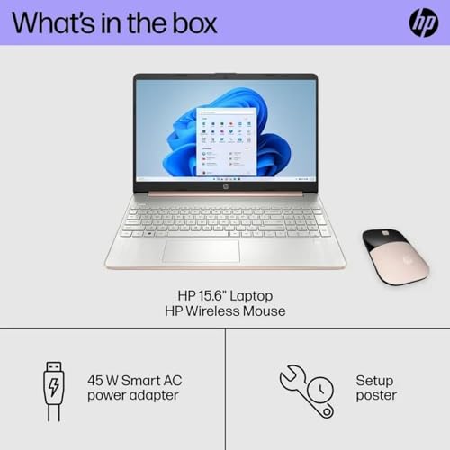 HP Newest 15.6" Anti-Glare HD Laptop, Intel Quad-core Processor, 16GB RAM, 128GB SSD+ 128GB USB Storage, Up to 11 hrs Long Battery, Win11 S, Silver