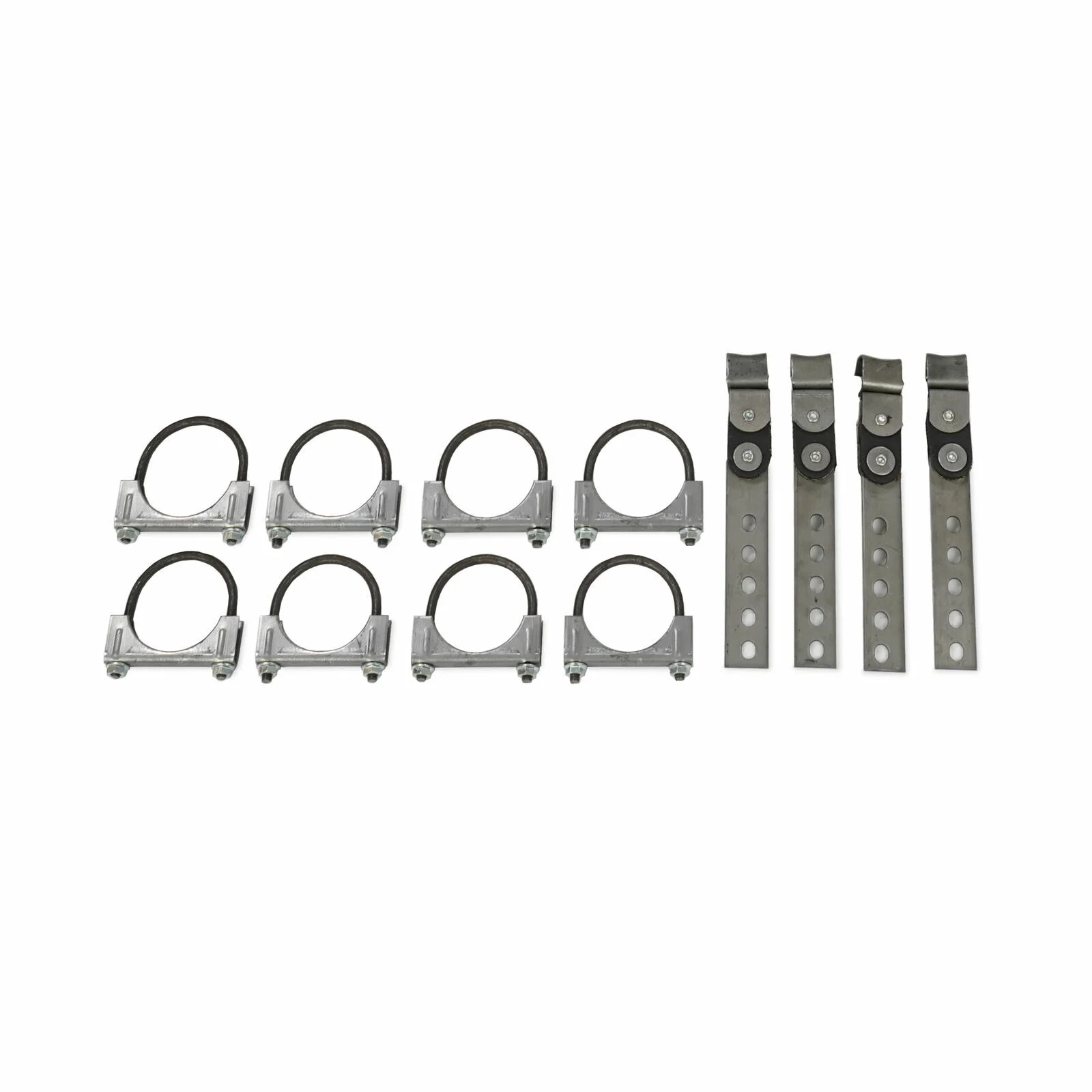 Dual Exhaust Kit 3" 2 Chamber Mufflers Rear Exit Fits 73 to 80 GM C/K 20 3/4 Ton