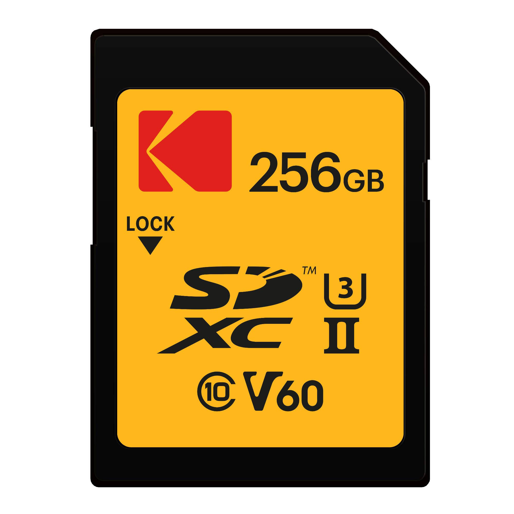 Kodak 256gb UHS-II U3 V60 Ultra Pro SDXC Memory Card