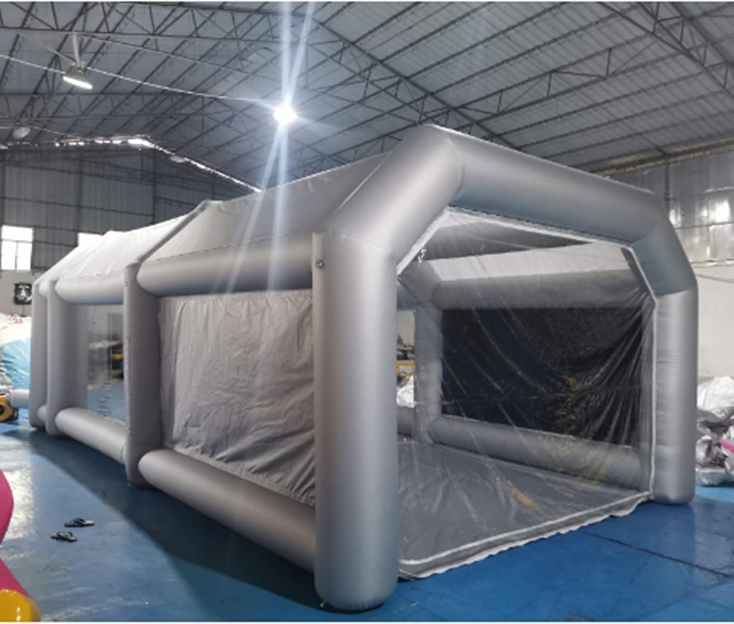 Portable Inflatable Paint Booth, 26x13x10Ft Inflatable Spray Booth, Car Paint Tent w/Two Air Filter System, Upgraded Blow Up Spray Booth Tent, Auto Paint Workstation, Car Parking Garage