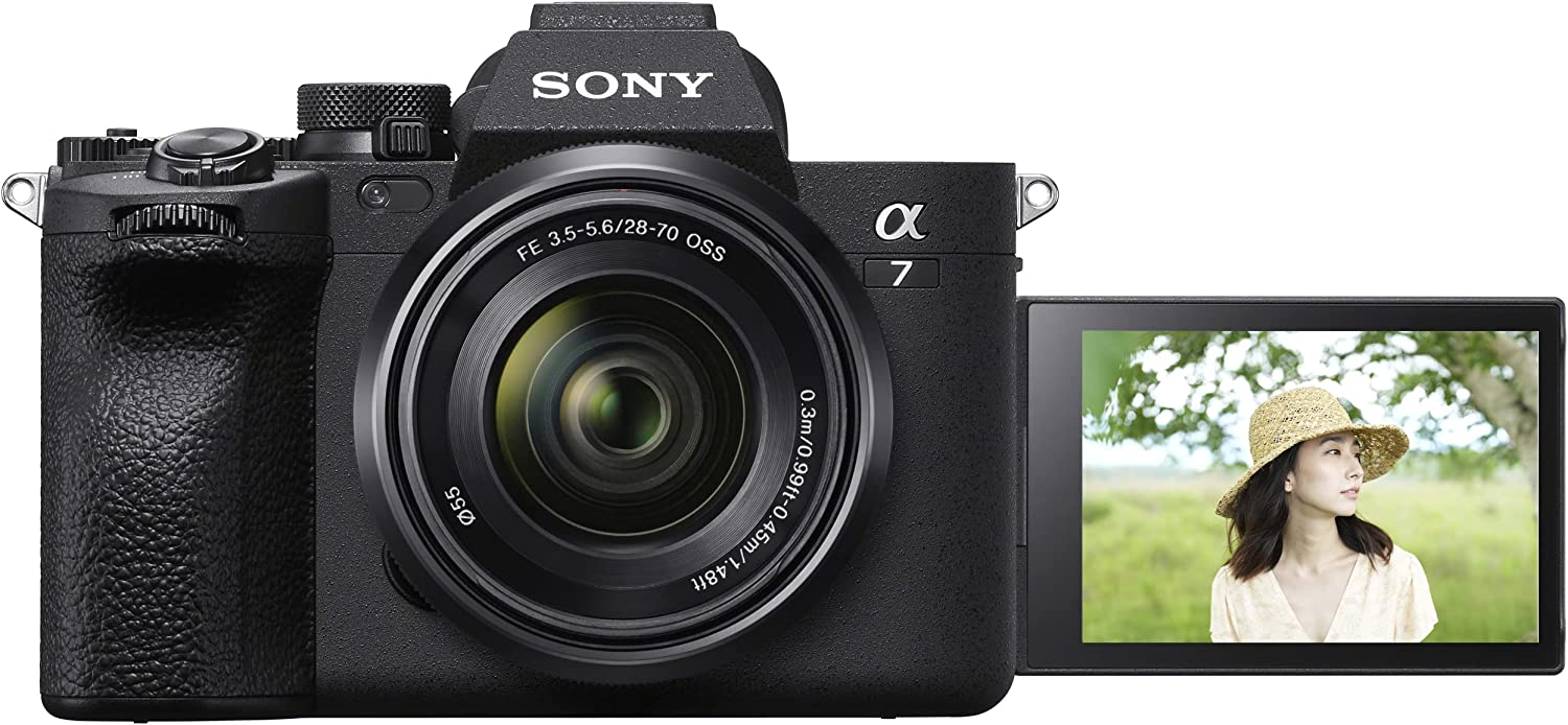 Sony a7 IV Full Frame Mirrorless Camera Body with 2 Lens Kit FE 85mm F1.8 + 28-70mm F3.5-5.6 ILCE-7M4K/B + SEL85F18 Bundle w/ Deco Gear Backpack + Monopod + Extra Battery, LED and Accessories