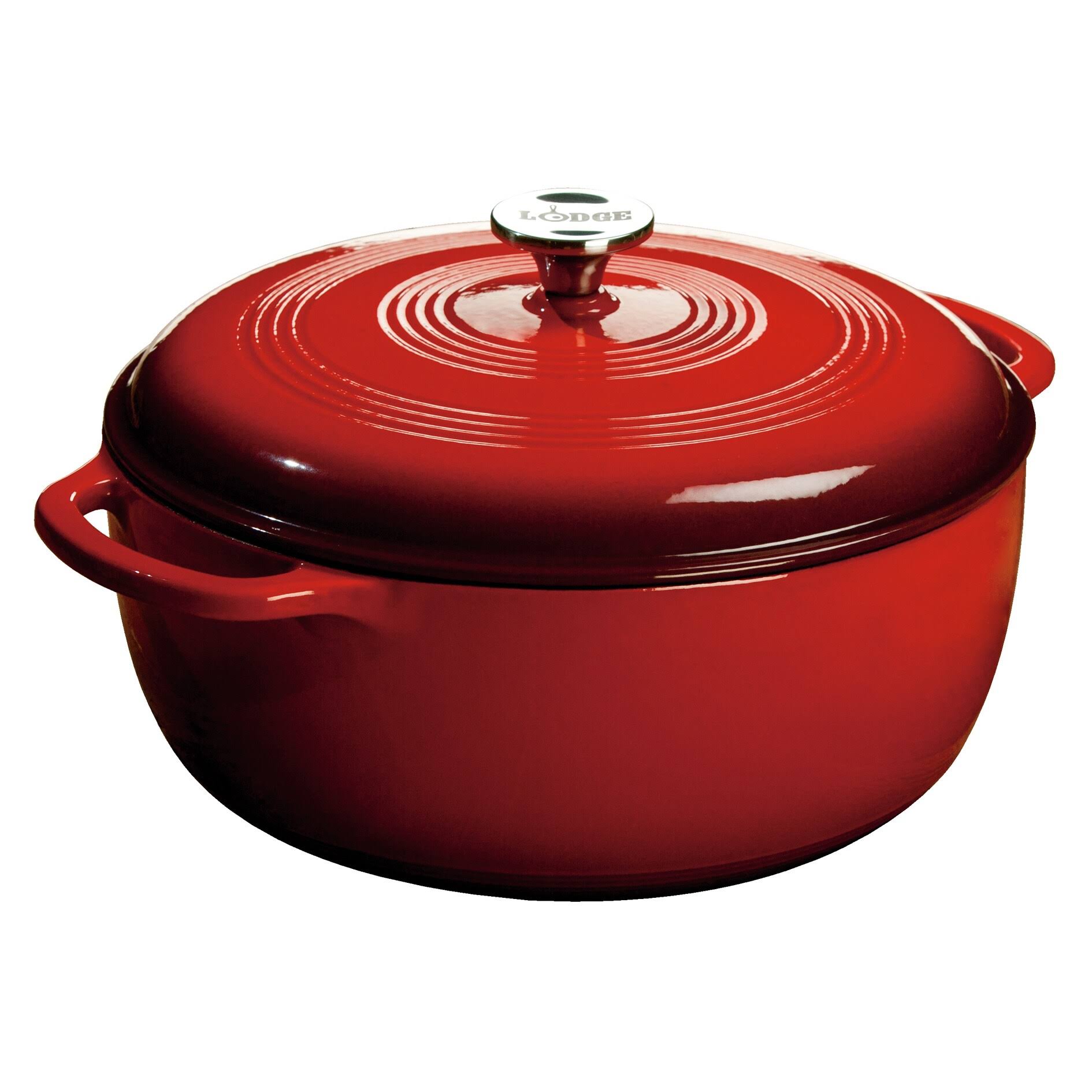 Lodge Cast Iron Lodge Enamel 7.5-qt. Dutch Oven - Red