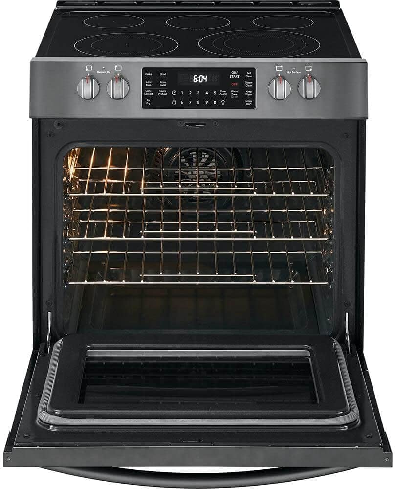 Frigidaire FGEH3047VD 30" Gallery Series Electric Range with 5 Elements in Black Stainless Steel