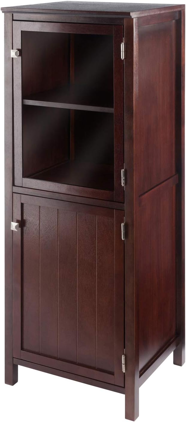 Winsome Wood Brooke Cabinet/Cupboard, 47.44 H, Walnut