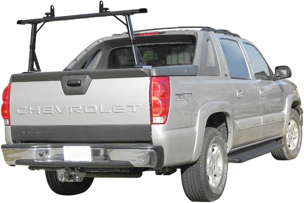 Vantech 1 bar Ladder Rack with Side Supports for Cadillac Escalade EXT & Chevy Avalanche 2002-16 Black