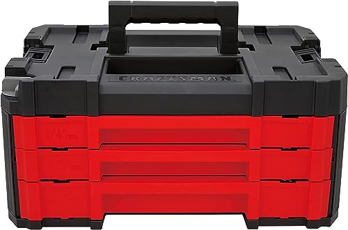 Craftsman 262-Piece Mechanic Tool Set, Master Socket Set with 3-Drawer VERSASTACK Tool Box, SAE/Metric Set (CMMT45309)