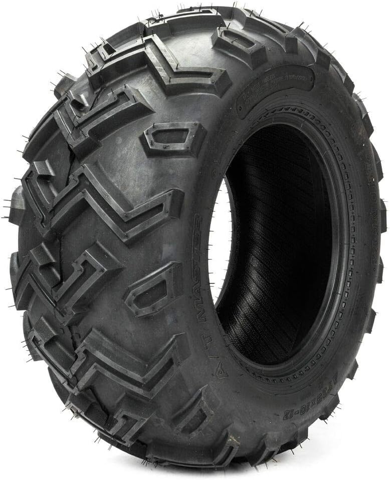 Motorhot Pack of 4 ATV Tires 25x8-12 Front & 25x10-12 Rear Rubber AT Mud Terrain 6 Ply ATV UTV Tires Fit For Yamaha Polaris