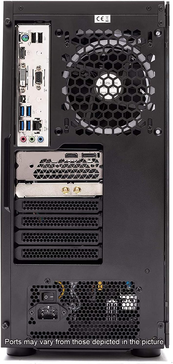 SkyTech Shadow Gaming Computer PC Desktop – Intel Core i5 9400F 2,9GHz, GTX 1650 4G, 500GB SSD, 8GB DDR4 3000MHz, RGB Fans, Windows 10 Home 64-bit, 802.11AC Wi-Fi
