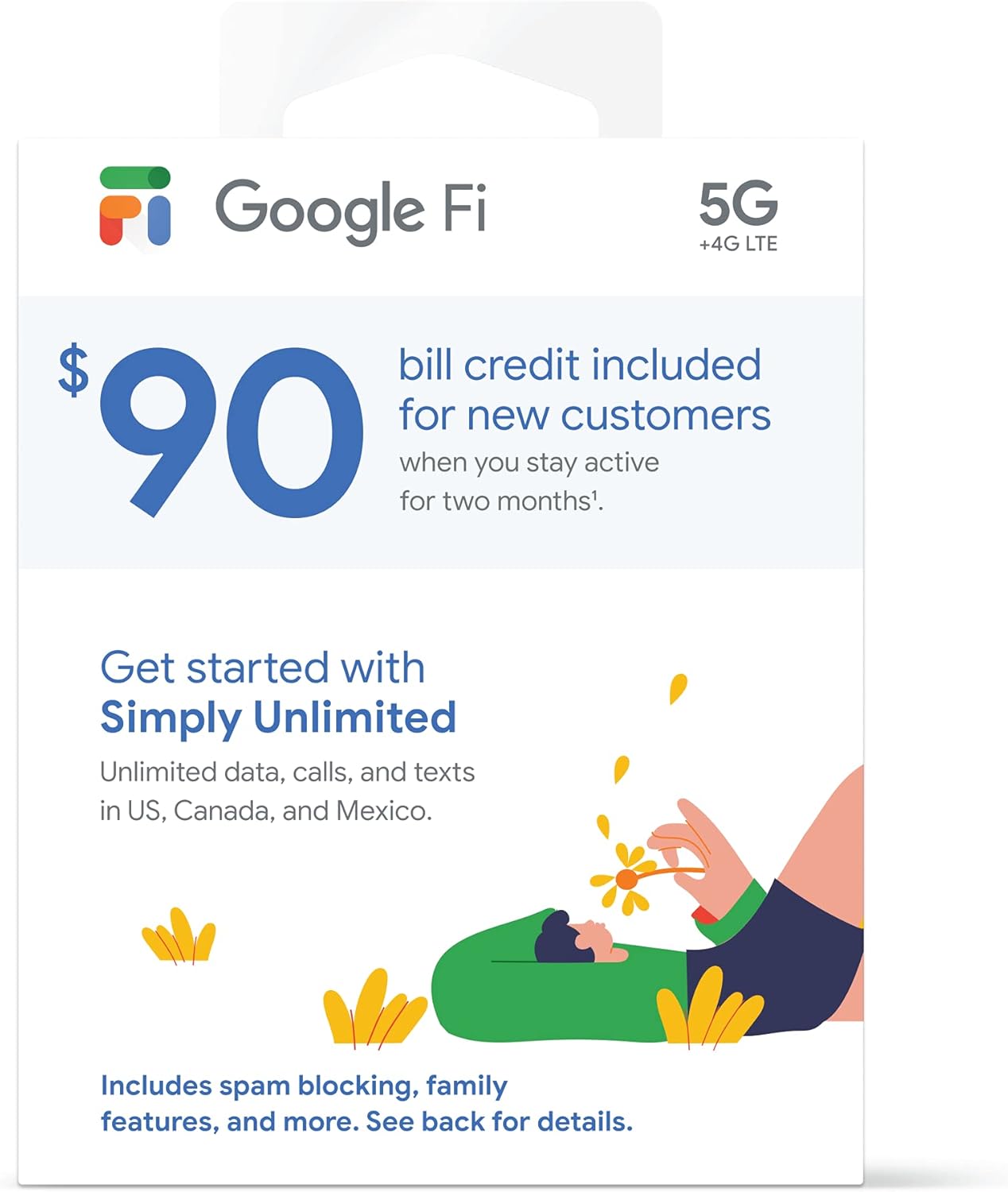 Google Fi Simply Unlimited SIM Card Kit