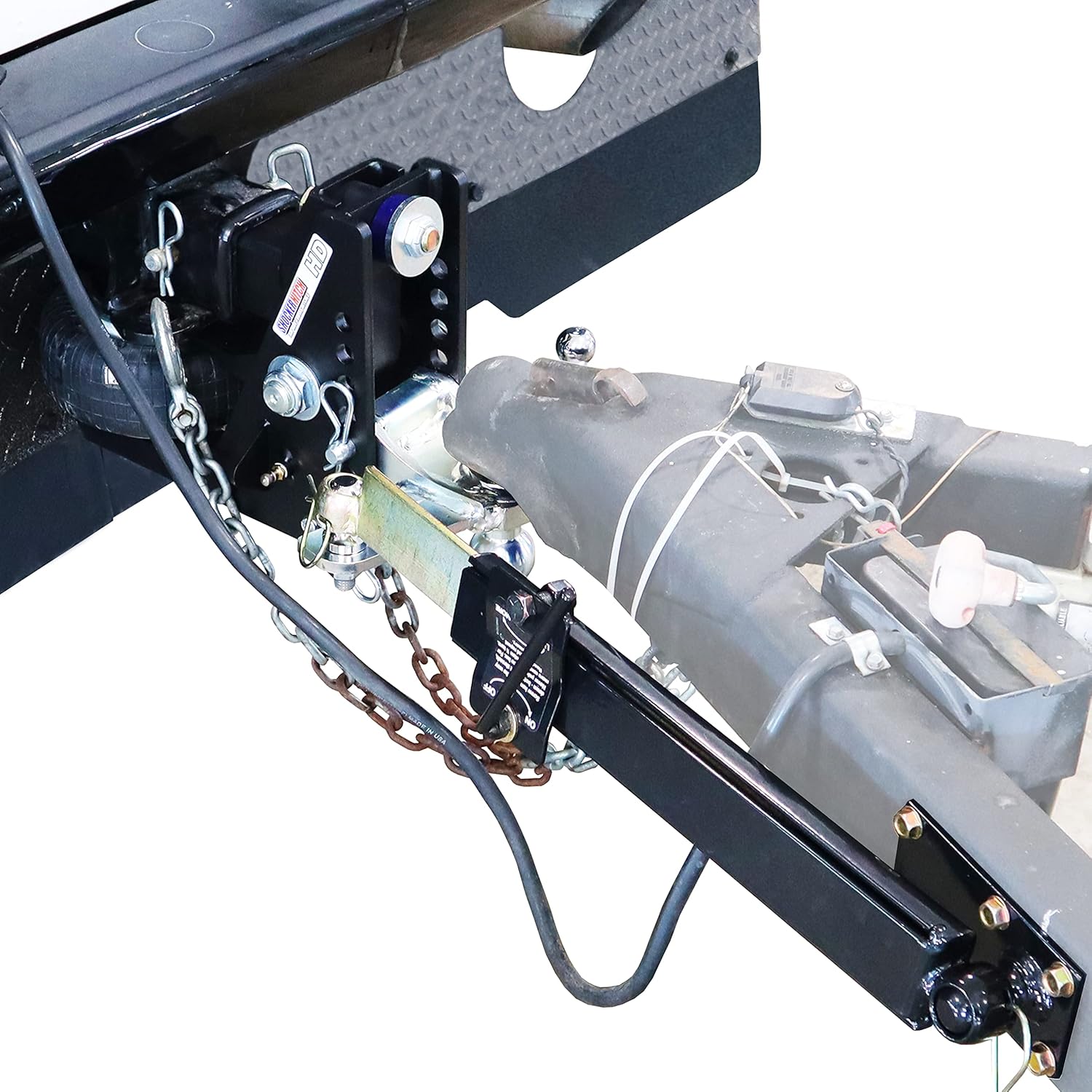 Shocker HD Max Black Air Hitch & Sway Control Towing Kit, Fits 3" Hitch 2 Sway Arm Kits