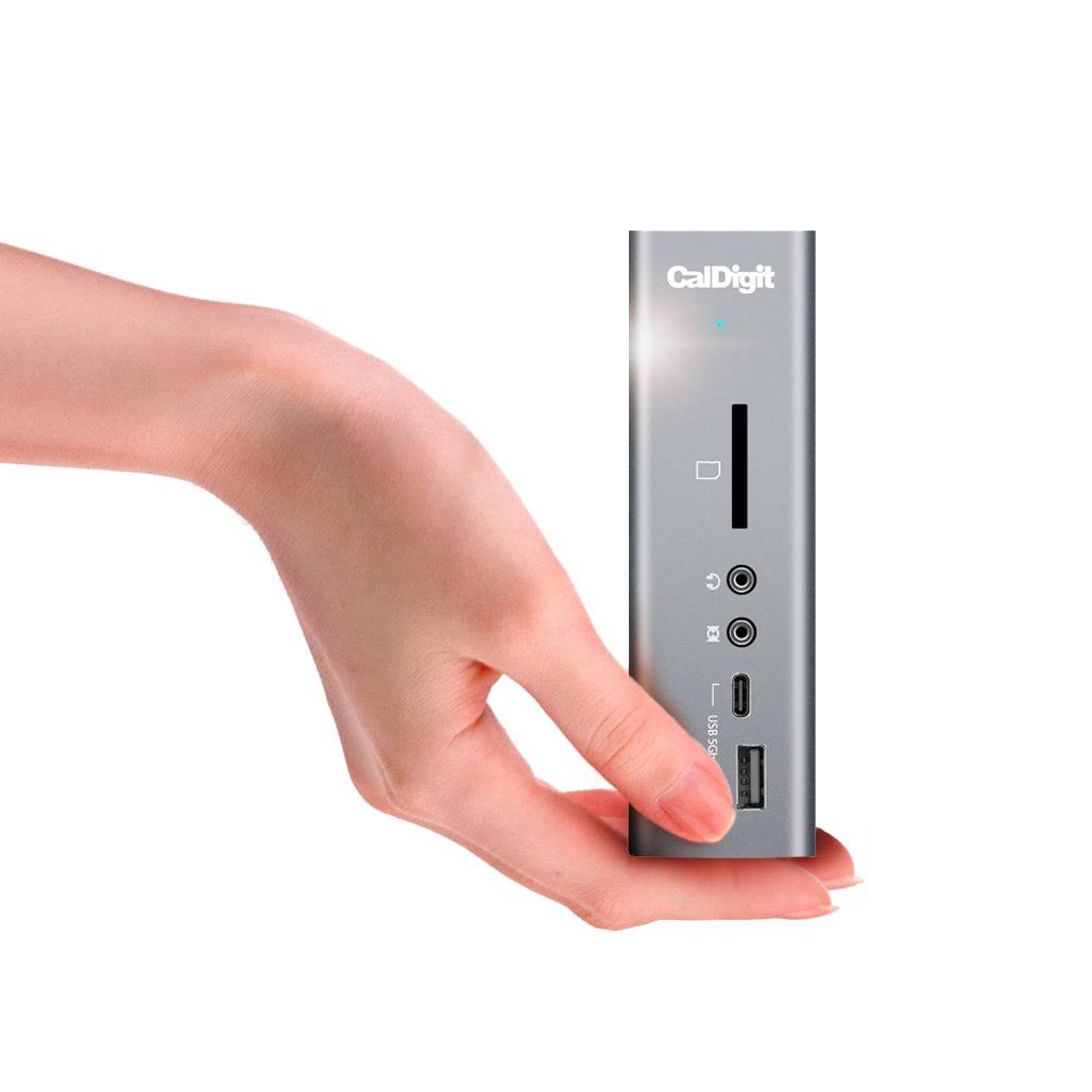 CalDigit Thunderbolt Station 3 Plus Docking Station with 15 Ports and 0.7m Passive Cable, Space Gray