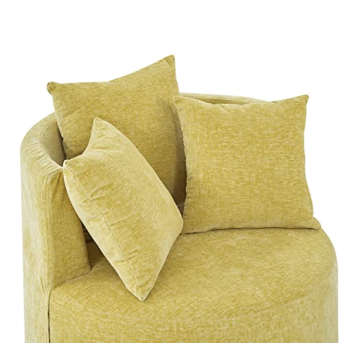 Quarte Lazy Sofa, Adjustable Foldable Leisure Sofa Bed, Futon Couch Floor Sofa with Two Pillows for Sitting & Lounging, Watching TV, Gaming (Blue)