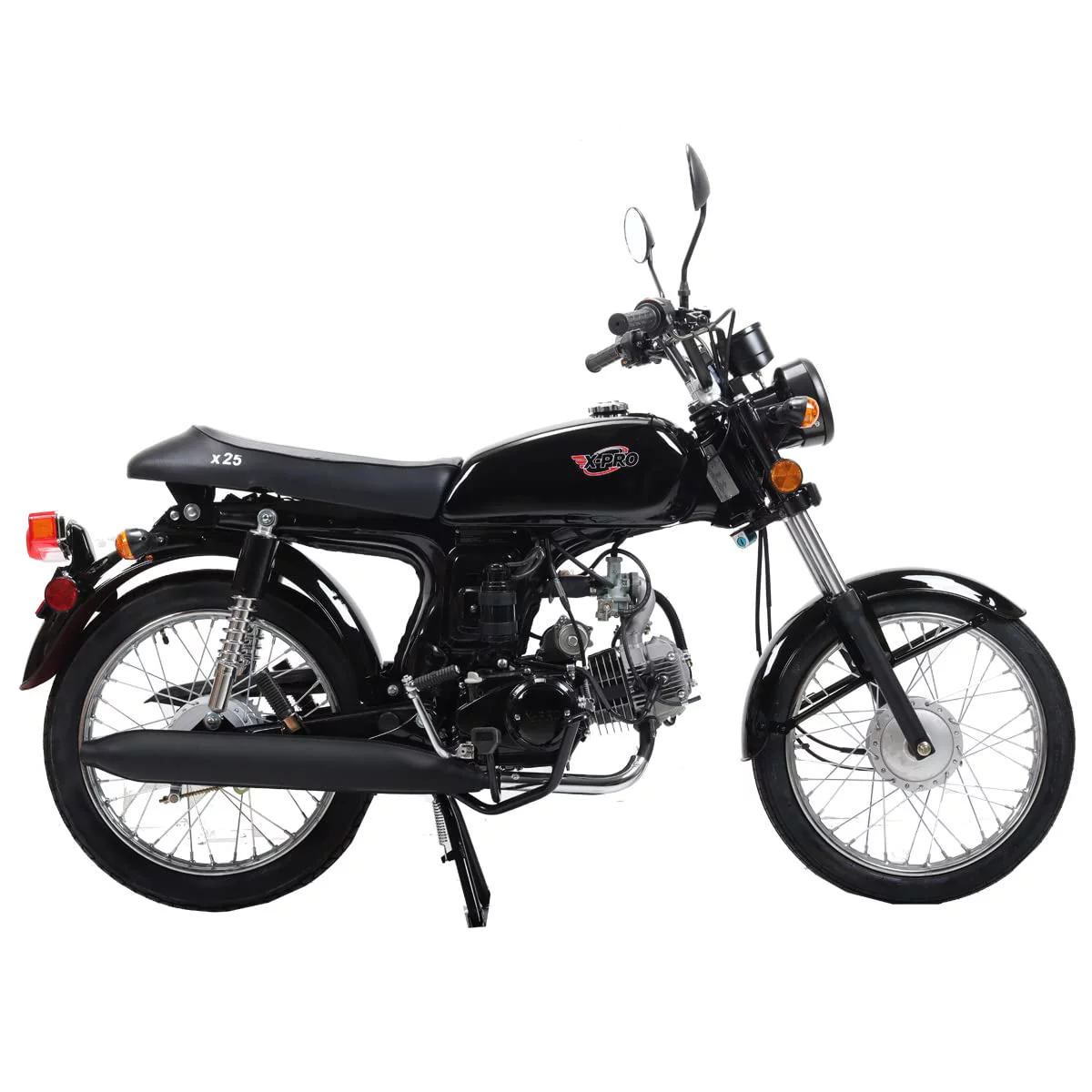 X-Pro Brand New X25 125cc Cafe Cruiser Racer Gas Bike Bicycle Style Motorcycle Bike