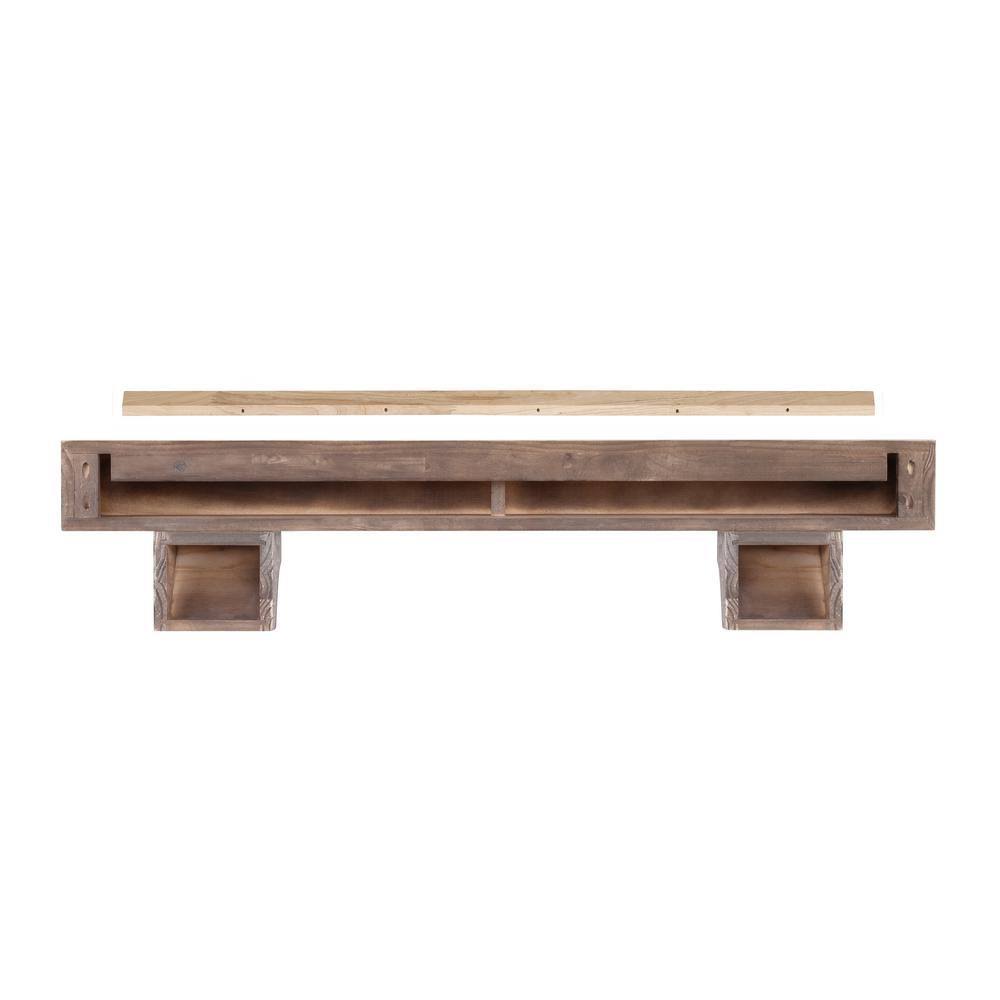 Pearl Mantels 412-72-09 The Shenandoah 72x22 Shelf or Mantel Shelf Farmhouse Distressed Finish