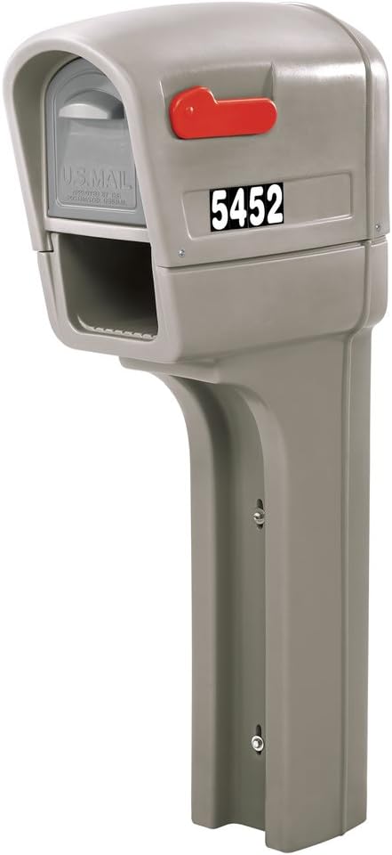 Step2 MailMaster Plus Mailbox, Easy to Install, Mailboxes for Outside, Heavy-Duty, Weather Resistant, Stone Gray & Hy-Ko Prod. MM-4N26 Boat Number Assortment