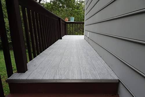 d-c-fix Outdoor Flooring Roll - Grey Oak Wood - 6' x 12', 72 sq.ft - Waterproof & All-Weather Floor Covering - Ideal as Carpet or Tile Replacement for Boat Decking, Balcony, Backyard Patio & Porch