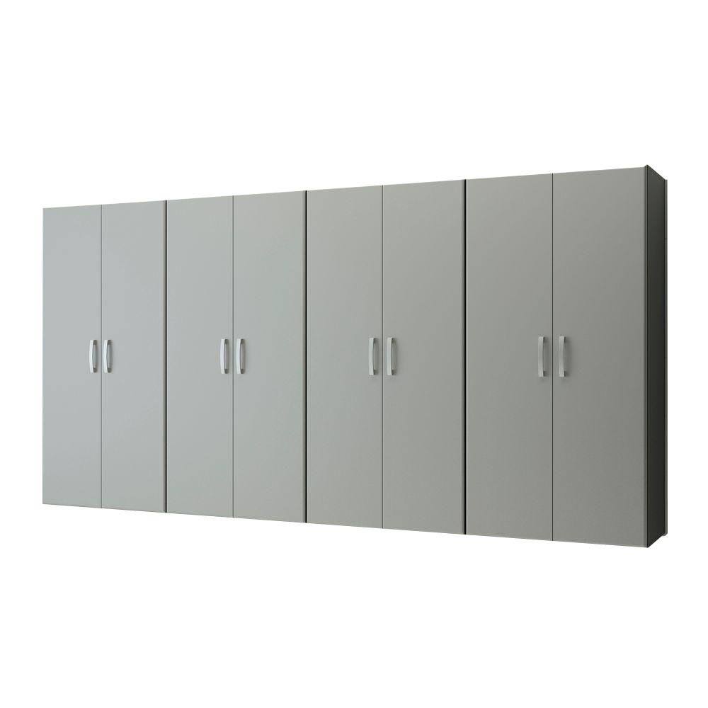 Flow Wall 12 ft. Jumbo Cabinet Storage Center - Silver