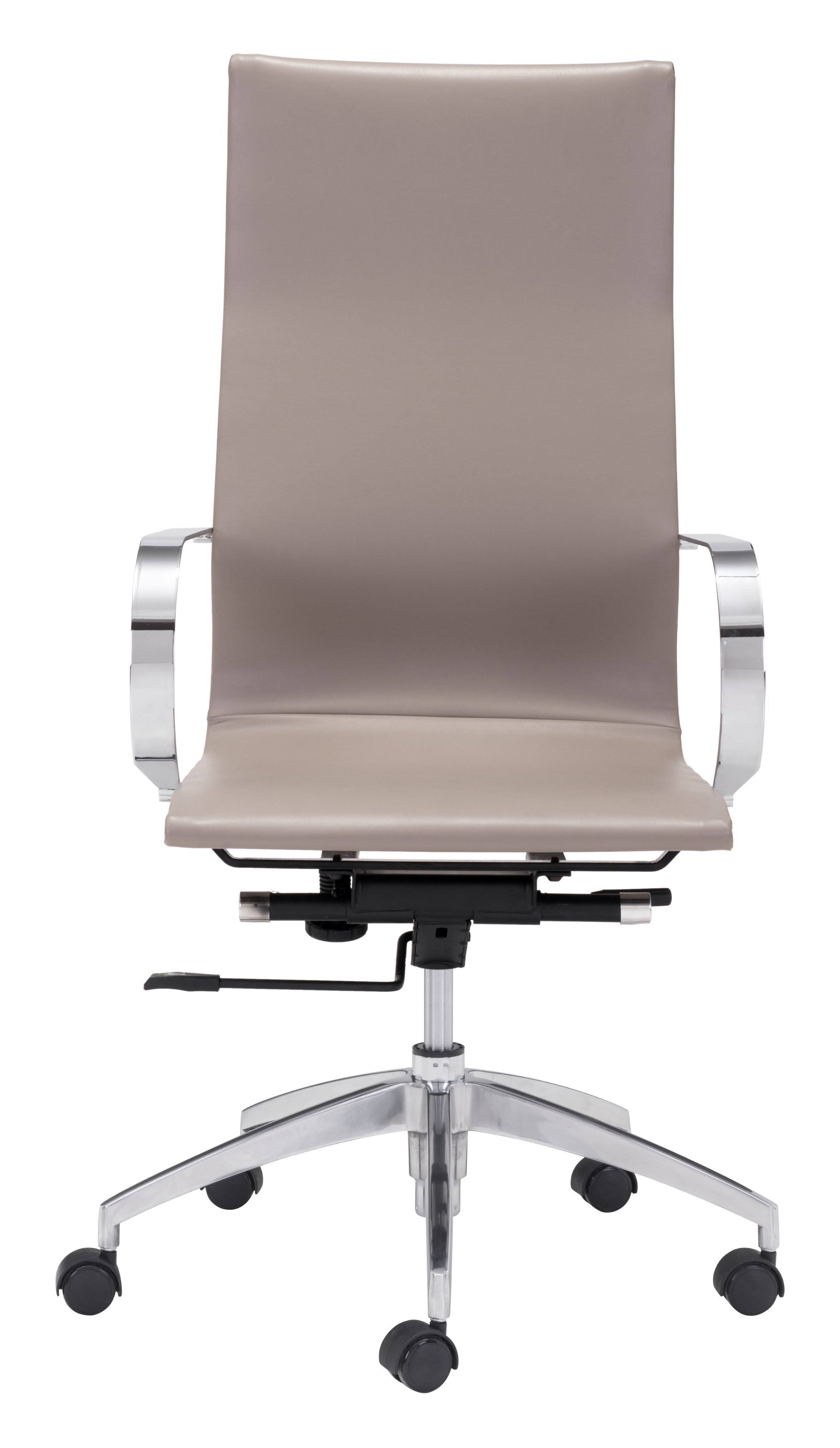 Zuo Modern Glider Hi Back Office Chair Black