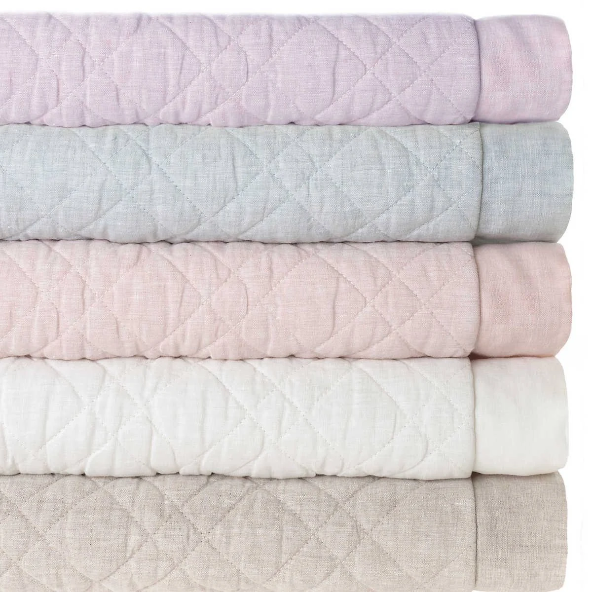 Pine Cone Hill Washed Linen Natural Quilt Twin