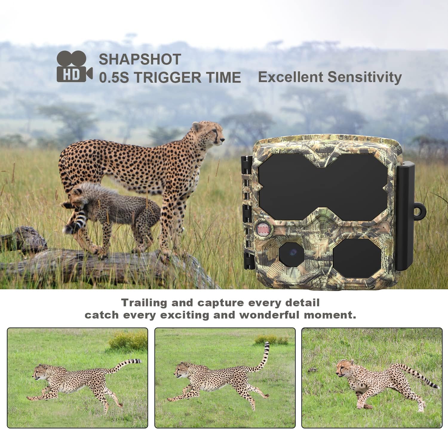 Mini Trail Camera 12MP 1080P, Hunting Camera Waterproof IPX6 Game Camera with Night Vision Motion Activated Video Cam for Wildlife Detecting, Home Security (No Grow) Pack of 2