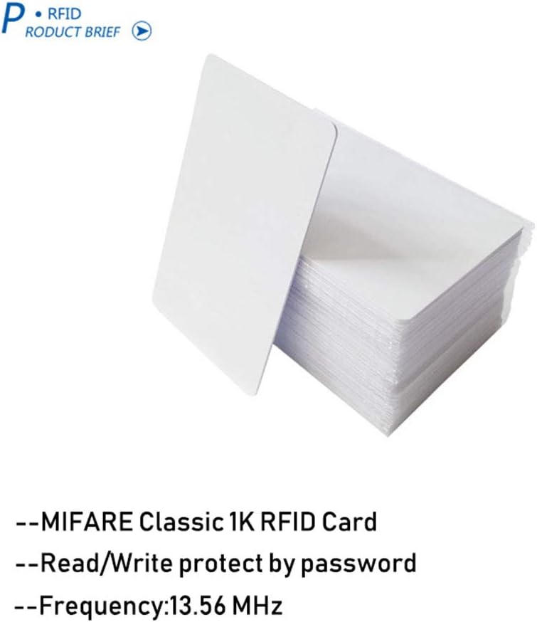 Meipire 13.56MHz MIFARE Classic 1K, RFID Smart Cards / M1 Cards, ISO14443A Printable Blank RFID PVC Cards for Access Control, Hotel Key cads, etc (200 pcs)