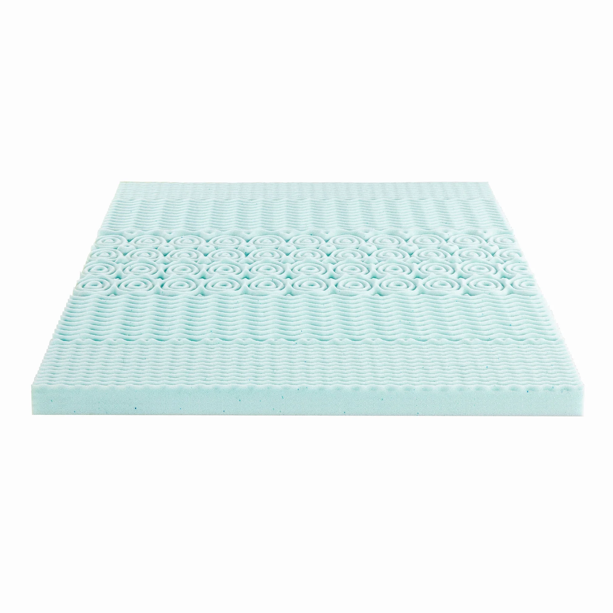 Mellow 4" 5-Zone Cooling Gel Memory Foam Mattress Topper, Full