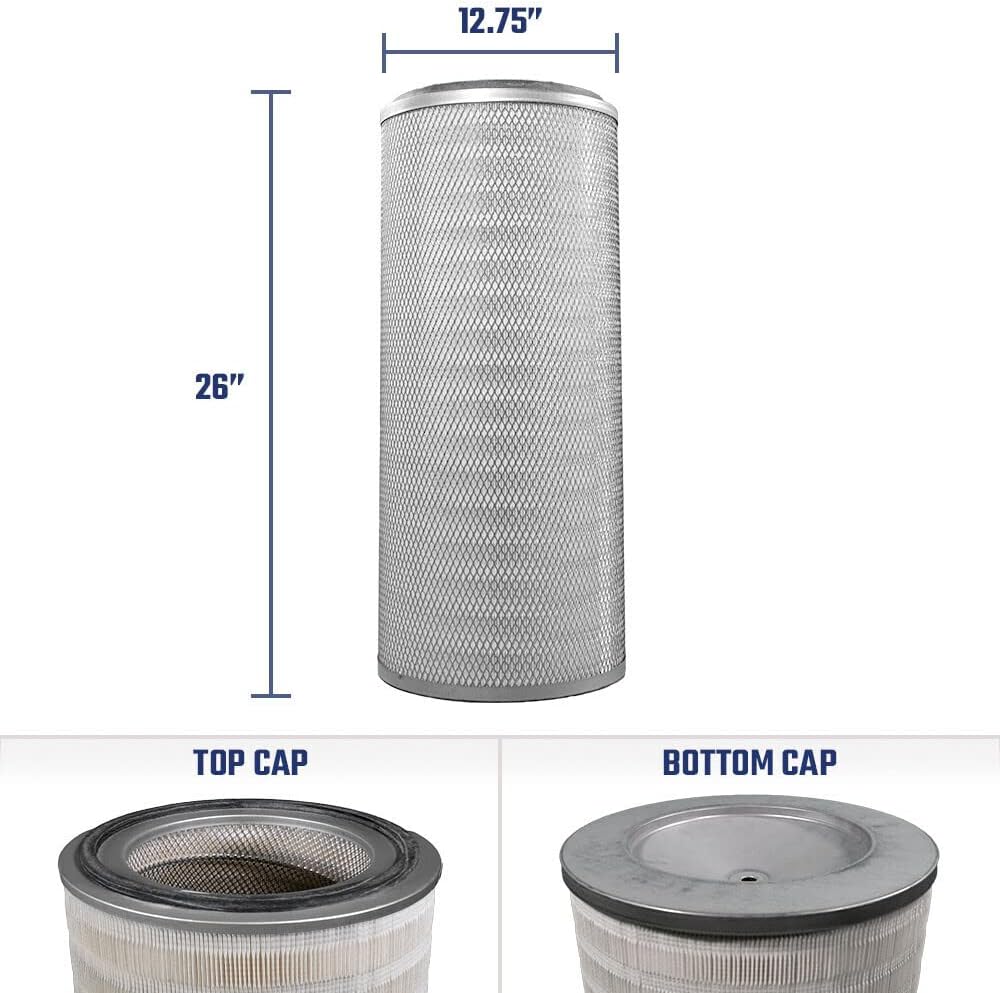 Empire 515525 OEM Replacement Filter 100% Nanofiber FR (MERV 15) 80/20 FR Cellulose/Polyester Blend (MERV 13)
