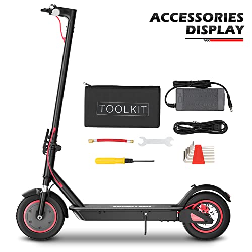 MoNiBloom E-Scooter Electric Kick Scooter w/LED Display and Bluetooth APP, Portable Folding Commuting Scooter for Adults & Teens