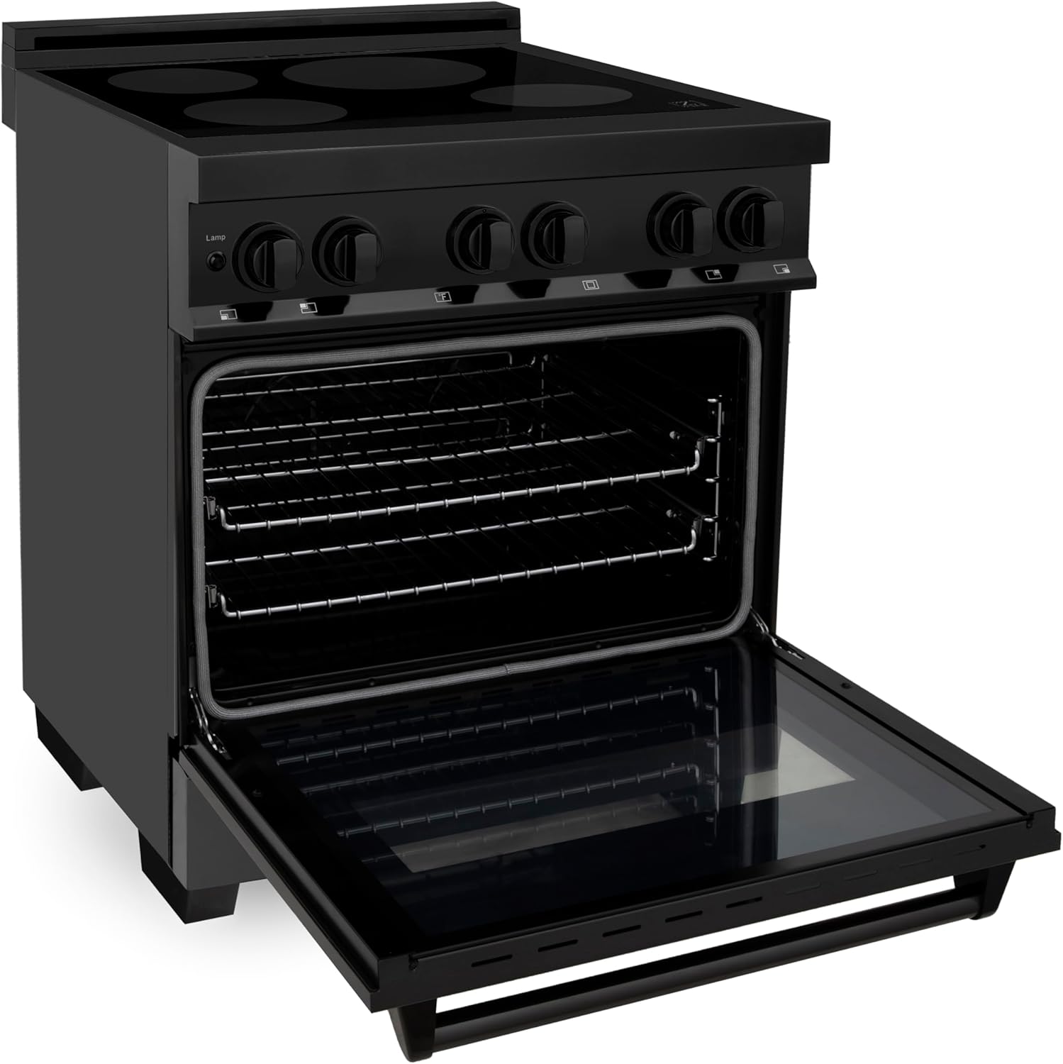ZLINE 36" 4.6 cu. ft. Induction Range with a 4 Element Stove and Electric Oven in Black Stainless Steel (RAIND-BS-36)