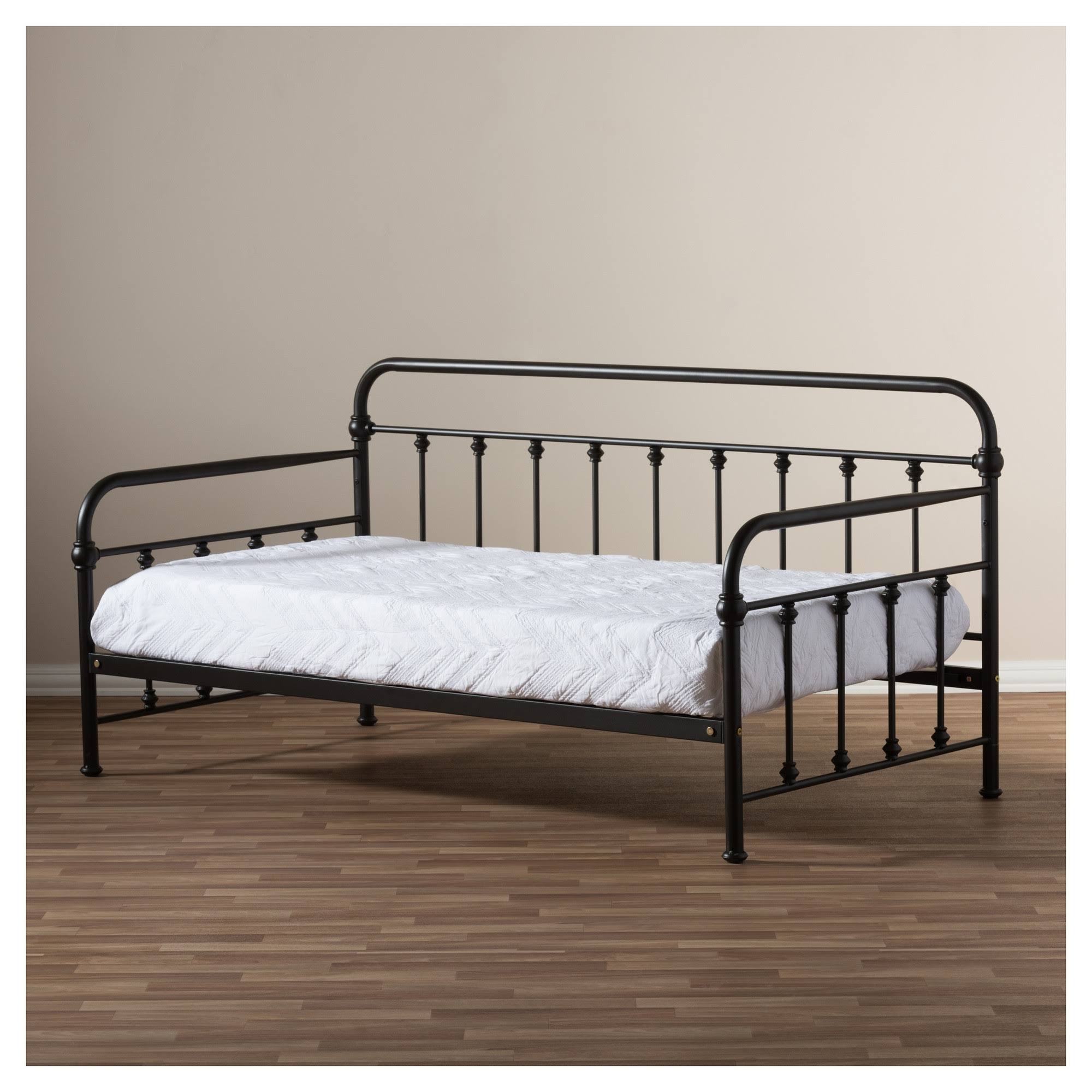 Baxton Studio Elsie Black Metal Daybed