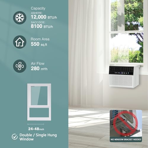 R.W.FLAME U-Shaped Air Conditioner Window Unit