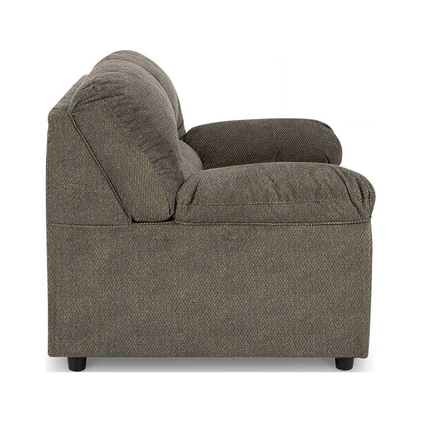 Ashley Furniture Norlou Contemporary Fabric & Wood Loveseat in Gray